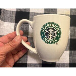 Starbucks Coffee Mug 2007 Green Siren Logo 14oz Classic Vintage Cup